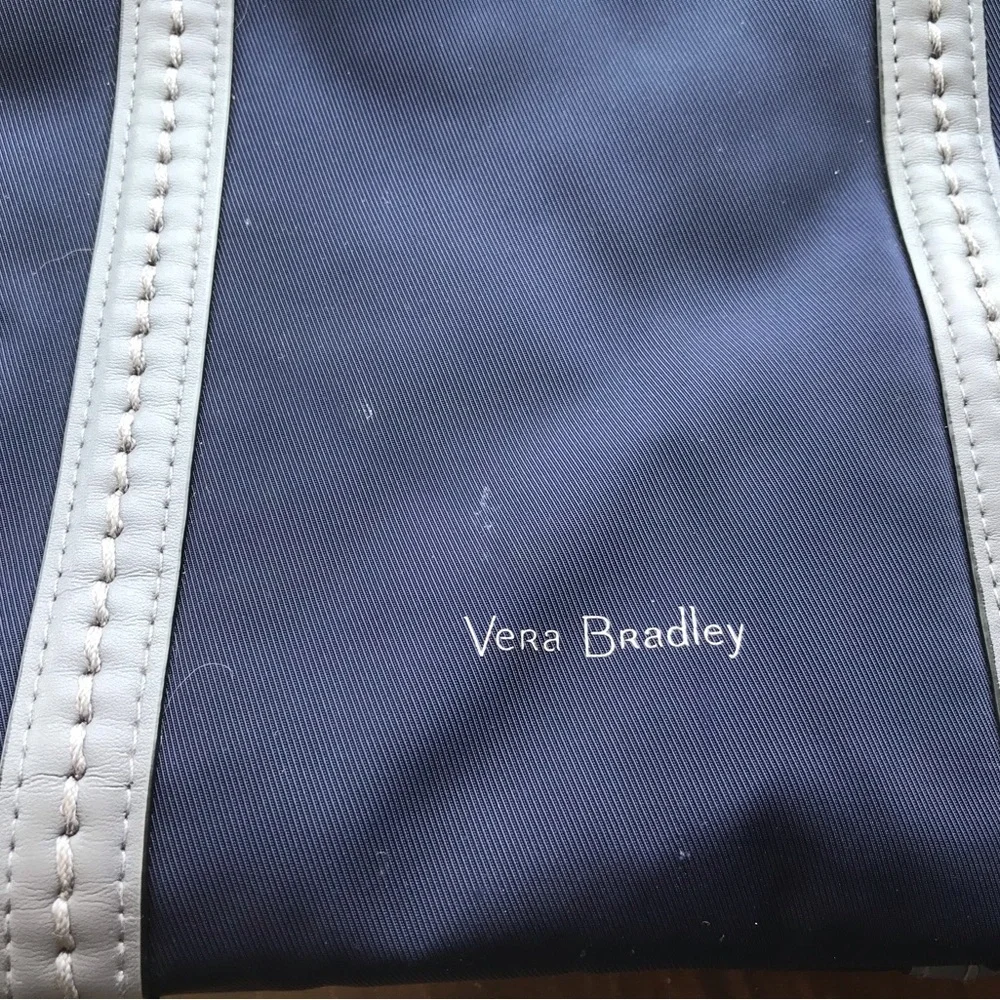 Vera Bradley Navy and Gray shoulder bag with strap
